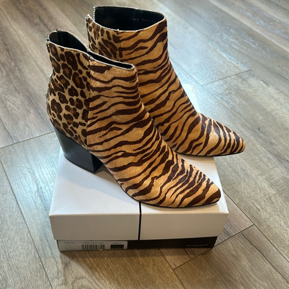 Dolce Vita tiger calf booties